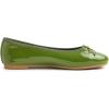image:imageFEVERSOLE Womens Bling Soft Cushioned Comfort Flats Sparkle Party BalletsPatent Emerald