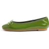 image:imageFEVERSOLE Womens Bling Soft Cushioned Comfort Flats Sparkle Party BalletsPatent Emerald