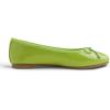 image:imageFEVERSOLE Womens Bling Soft Cushioned Comfort Flats Sparkle Party BalletsPatent Grass Green