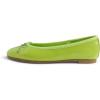 image:imageFEVERSOLE Womens Bling Soft Cushioned Comfort Flats Sparkle Party BalletsPatent Grass Green