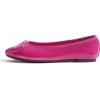 image:imageFEVERSOLE Womens Bling Soft Cushioned Comfort Flats Sparkle Party BalletsPatent Pitaya Fuchsia