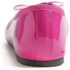 image:imageFEVERSOLE Womens Bling Soft Cushioned Comfort Flats Sparkle Party BalletsPatent Pitaya Fuchsia