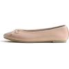 image:imageFEVERSOLE Womens Bling Soft Cushioned Comfort Flats Sparkle Party BalletsPatent Powder Nude