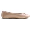 image:imageFEVERSOLE Womens Bling Soft Cushioned Comfort Flats Sparkle Party BalletsPatent Powder Nude