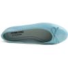 image:imageFEVERSOLE Womens Bling Soft Cushioned Comfort Flats Sparkle Party BalletsPatent Sky Blue