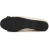 image:imageFEVERSOLE Womens Bow Tie Fashion Dress Slip On Shoes Round Toe Ballet FlatBeige Patent Toe Cap