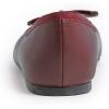 image:imageFEVERSOLE Womens Bow Tie Fashion Dress Slip On Shoes Round Toe Ballet FlatBurgundy Patent Toe Cap