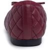image:imageFEVERSOLE Womens Bow Tie Fashion Dress Slip On Shoes Round Toe Ballet FlatBurgundy Red