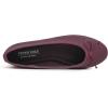 image:imageFEVERSOLE Womens Bow Tie Fashion Dress Slip On Shoes Round Toe Ballet FlatBurgundy Texture Vegan Leather