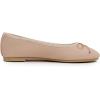 image:imageFEVERSOLE Womens Bow Tie Fashion Dress Slip On Shoes Round Toe Ballet FlatDirty Pink Texture Vegan Leather