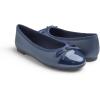 image:imageFEVERSOLE Womens Bow Tie Fashion Dress Slip On Shoes Round Toe Ballet FlatNavy Patent Toe Cap