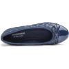 image:imageFEVERSOLE Womens Bow Tie Fashion Dress Slip On Shoes Round Toe Ballet FlatNavy Quilted Patent Toe Cap
