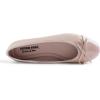 image:imageFEVERSOLE Womens Bow Tie Fashion Dress Slip On Shoes Round Toe Ballet FlatNude Patent Toe Cap
