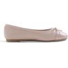 image:imageFEVERSOLE Womens Bow Tie Fashion Dress Slip On Shoes Round Toe Ballet FlatNude Patent Toe Cap