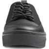 image:imageFEVERSOLE Womens Canvas Vegan Leather Lightweight Platform LaceUp Street Sneakers Black Canvas PU Platform Size 85 M US