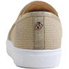 image:imageFEVERSOLE Womens Casual Slip On Sneaker Comfort Quilted Loafer FlatsBeige Quilted Embossed Vegan Leather