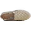image:imageFEVERSOLE Womens Casual Slip On Sneaker Comfort Quilted Loafer FlatsBeige Quilted Embossed Vegan Leather