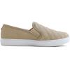 image:imageFEVERSOLE Womens Casual Slip On Sneaker Comfort Quilted Loafer FlatsBeige Quilted Embossed Vegan Leather