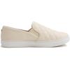 image:imageFEVERSOLE Womens Casual Slip On Sneaker Comfort Quilted Loafer FlatsBeige Quilted Vegan Leather