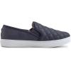 image:imageFEVERSOLE Womens Casual Slip On Sneaker Comfort Quilted Loafer FlatsBlack Quilted Embossed Vegan Leather
