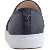 image:imageFEVERSOLE Womens Casual Slip On Sneaker Comfort Quilted Loafer FlatsBlack Quilted Embossed Vegan Leather