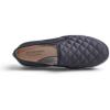 image:imageFEVERSOLE Womens Casual Slip On Sneaker Comfort Quilted Loafer FlatsBlack Quilted Satin Silky