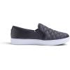 image:imageFEVERSOLE Womens Casual Slip On Sneaker Comfort Quilted Loafer FlatsBlack Quilted Satin Silky
