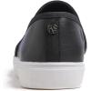 image:imageFEVERSOLE Womens Casual Slip On Sneaker Comfort Quilted Loafer FlatsBlack Quilted Vegan Leather
