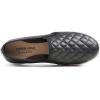 image:imageFEVERSOLE Womens Casual Slip On Sneaker Comfort Quilted Loafer FlatsBlack Quilted Vegan Leather