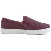 image:imageFEVERSOLE Womens Casual Slip On Sneaker Comfort Quilted Loafer FlatsBurgundy Quilted Embossed Vegan Leather