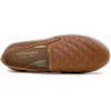 image:imageFEVERSOLE Womens Casual Slip On Sneaker Comfort Quilted Loafer FlatsCamel Quilted Embossed Vegan Leather