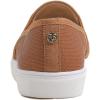 image:imageFEVERSOLE Womens Casual Slip On Sneaker Comfort Quilted Loafer FlatsCamel Quilted Embossed Vegan Leather