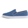 image:imageFEVERSOLE Womens Casual Slip On Sneaker Comfort Quilted Loafer FlatsDenim Quilted Canvas