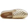 image:imageFEVERSOLE Womens Casual Slip On Sneaker Comfort Quilted Loafer FlatsGold Quilted Vegan Leather