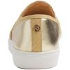 image:imageFEVERSOLE Womens Casual Slip On Sneaker Comfort Quilted Loafer FlatsGold Quilted Vegan Leather