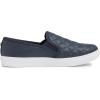 image:imageFEVERSOLE Womens Casual Slip On Sneaker Comfort Quilted Loafer FlatsNavy Blue Quilted Vegan Leather