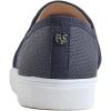 image:imageFEVERSOLE Womens Casual Slip On Sneaker Comfort Quilted Loafer FlatsNavy Quilted Embossed Vegan Leather