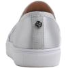 image:imageFEVERSOLE Womens Casual Slip On Sneaker Comfort Quilted Loafer FlatsSilver Quilted Satin Silky