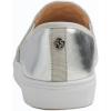image:imageFEVERSOLE Womens Casual Slip On Sneaker Comfort Quilted Loafer FlatsSilver Quilted Vegan Leather