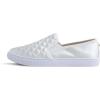 image:imageFEVERSOLE Womens Casual Slip On Sneaker Comfort Quilted Loafer FlatsWhite Quilted Satin Silky