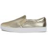 image:imageFEVERSOLE Womens Casual Slip On Sneaker Comfort Walking Loafer FlatsGold Veganleather
