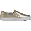 image:imageFEVERSOLE Womens Casual Slip On Sneaker Comfort Walking Loafer FlatsGold Veganleather