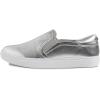 image:imageFEVERSOLE Womens Casual Slip On Sneaker Comfort Walking Loafer FlatsSilver Veganleather