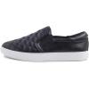 image:imageFEVERSOLE Womens Casual Slip On Sneaker Comfortable Quilted Loafer Travel Walking ShoesBlack Quilted Vegan Leather