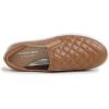 image:imageFEVERSOLE Womens Casual Slip On Sneaker Comfortable Quilted Loafer Travel Walking ShoesCamel Brown Quilted Vegan Leather