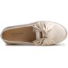 image:imageFEVERSOLE Womens Casual Slip On Sneaker Fashion Bow Tie Loafer FlatsGold Silky