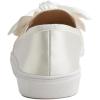 image:imageFEVERSOLE Womens Casual Slip On Sneaker Fashion Bow Tie Loafer FlatsWhite Silky