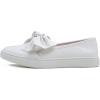 image:imageFEVERSOLE Womens Casual Slip On Sneaker Fashion Bow Tie Loafer FlatsWhite Vegan Leather