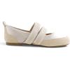 image:imageFEVERSOLE Womens Cushion Padded Mary Jane Sneakers Double Straps Comfort Casual Soft Fabric Sporty BalletsBeige Fabric Mf Two Straps
