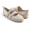 image:imageFEVERSOLE Womens Cushion Padded Mary Jane Sneakers Double Straps Comfort Casual Soft Fabric Sporty BalletsBeige Fabric Mf Two Straps